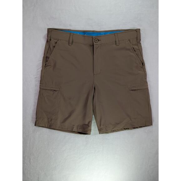 Khaki Cargo Golf Shorts by Birdie Bound 38W 9L (labeled 36W) - Picture 1 of 10